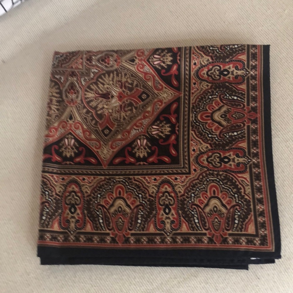 Square silk scarf